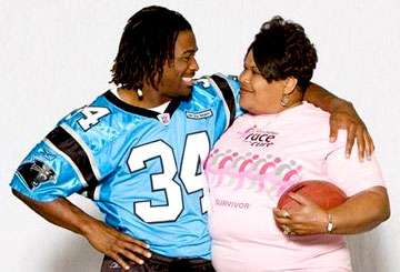 DeAngelo Williams and his mom, Sandra Kay Hill. (Courtesy Photo)